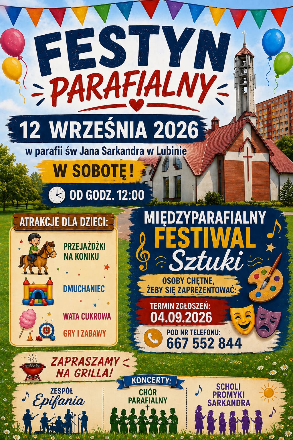 III Festyn parafialny A.D 2026 Plakat